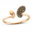 Le Vian Chocolatier Butterfly Ring 1/6 ct tw Diamonds 14K Strawberry Gold