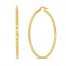 Hoop Earrings 14K Yellow Gold 40mm