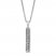 "Strength" Diamond Bar Necklace 1/10 ct tw Sterling Silver
