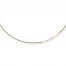 Box Chain Necklace 14K Yellow Gold 24" Length