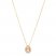 Le Vian Morganite & Diamond Necklace 1/8 ct tw 14K Honey Gold 18"