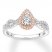 Diamond Engagement Ring 1/2 ct tw Round-cut 10K Two-Tone Gold