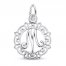Letter M Charm Sterling Silver