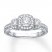 Diamond Engagement Ring 1/2 ct tw Round-cut 14K White Gold