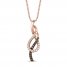 Le Vian Diamond Necklace 1/4 ct tw 14K Strawberry Gold 18"