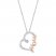 Hallmark Diamonds Mom Necklace 1/20 ct tw 10K Rose Gold Sterling Silver 18"