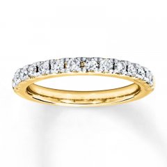 Diamond Wedding Band 1/2 ct tw Round-cut 14K Yellow Gold