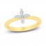 Diamond Ring 1/10 ct tw Round-cut 10K Yellow Gold