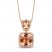 Le Vian Chocolatier Morganite Necklace 1/4 ct tw Diamonds 14K Strawberry Gold 18"
