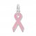 Breast Cancer Ribbon Pink Enamel Sterling Silver Charm