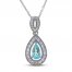 Le Vian Couture Tourmaline Necklace 1/3 ct tw Diamonds 18K Vanilla Gold 18"