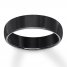 6mm Polished Wedding Band Black Tungsten Carbide