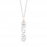 Hallmark Diamonds "Beloved" Necklace 1/5 ct tw Round-Cut Sterling Silver/10K Rose Gold 18"