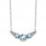Aquamarine Necklace Diamond Accents 10K White Gold