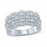 Diamond Anniversary Ring 1 ct tw Round-cut 14K White Gold