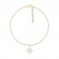 Diamond Compass Anklet 1/8 ct tw 10K Yellow Gold