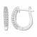 Diamond Hoop Earrings 1/4 ct tw Round-cut 14K White Gold