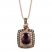 Le Vian Rhodolite Necklace 7/8 ct tw Diamonds 14K Strawberry Gold 18"