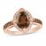 Le Vian Quartz Ring 1/4 ct tw Diamonds 14K Strawberry Gold