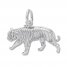 Tiger Charm Sterling Silver