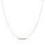 Men's Curb Link Chain Necklace 14K Yellow Gold 18"