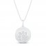 Diamond Paw Necklace 1/10 ct tw Sterling Silver 18"