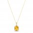 Le Vian Citrine Necklace 1/6 ct tw Diamonds 14K Honey Gold 18"