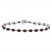 Garnet Bracelet Oval-cut Sterling Silver