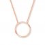Circle Necklace 14K Rose Gold