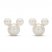 Children's Mickey Mouse Lab-Created Pearl Earrings 14K Yellow Gold
