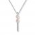 Infinity Bar Necklace 1/15 ct tw Diamonds 10K Two-Tone Gold