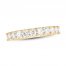Leo Diamond Anniversary Band 7/8 ct tw Round-cut 14K Yellow Gold