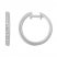 Diamond Hoop Earrings 1/2 ct tw Round-cut 10K White Gold