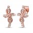 Le Vian Diamond Cross Earrings 1/5 ct tw 14K Strawberry Gold