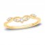 Diamond Enhancer Ring 1/8 ct tw Round-cut 14K Yellow Gold