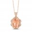 Le Vian Couture Morganite Necklace 3/8 ct tw Diamonds 18K Strawberry Gold 18"