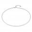 Adjustable Chain Necklace 14K White Gold 16"-20" Length