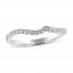 Diamond Wedding Band 1/6 ct tw 14K White Gold