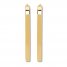 Rectangular Hoop Earrings 10K Yellow Gold