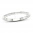 Diamond Wedding Band 1/15 ct tw Round-cut 10K White Gold