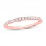 Diamond Wedding Band 1/4 ct tw Round-cut 14K Rose Gold