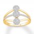 Diamond Ring 1/3 ct tw Round-cut 10K Yellow Gold