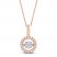 Unstoppable Love Diamond Necklace 1/4 ct tw 10K Rose Gold 19"