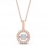 Unstoppable Love Diamond Necklace 1/4 ct tw 10K Rose Gold 19"