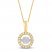 Unstoppable Love Diamond Necklace 1/2 ct tw 10K Yellow Gold 19"