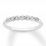 Diamond Anniversary Band 1/15 ct tw Round-cut 10K White Gold