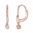 Le Vian Pale Brown Diamond Earrings 1/4 cttw 14K Strawberry Gold