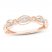 Diamond Anniversary Ring 1/10 ct tw Round-cut 10K Rose Gold