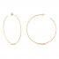 Large Hoop Earrings 14K Yellow Gold 60mm