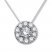 Previously Owned Diamond Necklace 5/8 ct tw Round-cut 14K White Gold